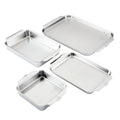 Hestan Provisions OvenBond – 3-Piece Tri-ply Baking Sheet Set Professional Stainless Steel Bakeware, Half & Quarter Sheets & Rack