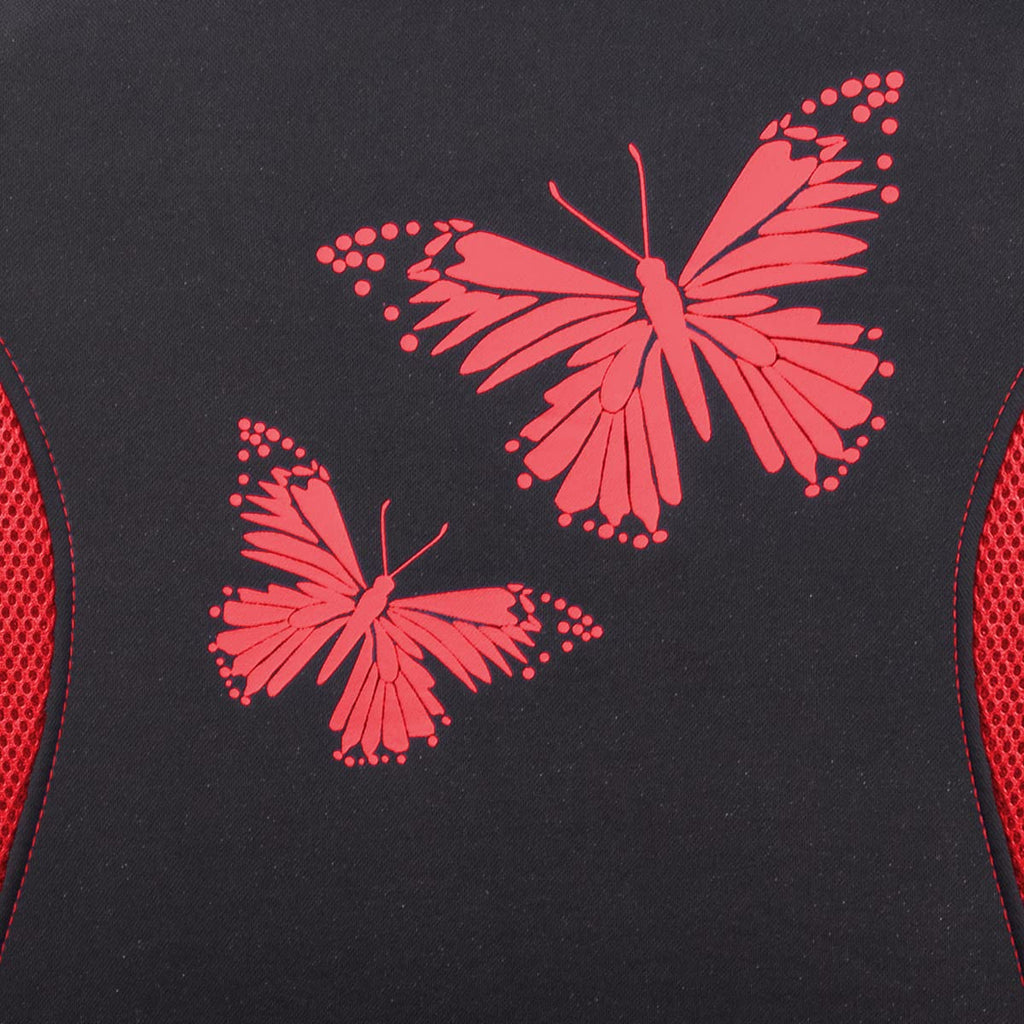 Flying Banner Butterfly car seat Covers ful Set Fashion Universal Lady Woman Female Rear Bench Split Colorized (2 Fronts, Mint Blue)