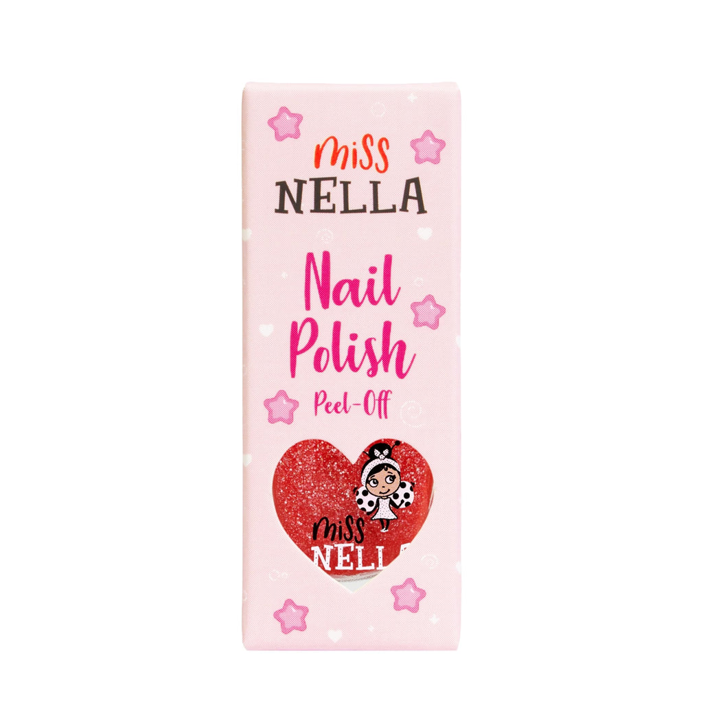 MISS NELLA ABRACADABRA – Safe Special sparkly pink Nail Polish for Kids, Non-Toxic & Odor Free Formula for Children and Toddlers, Natural Water Based for Easy Peel Off (Abracadabra)