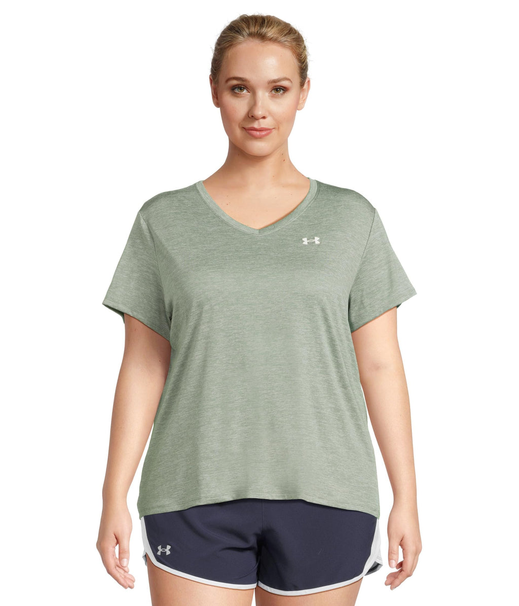 Under Armour Women's Tech Twist V Neck Short Sleeve T-Shirt