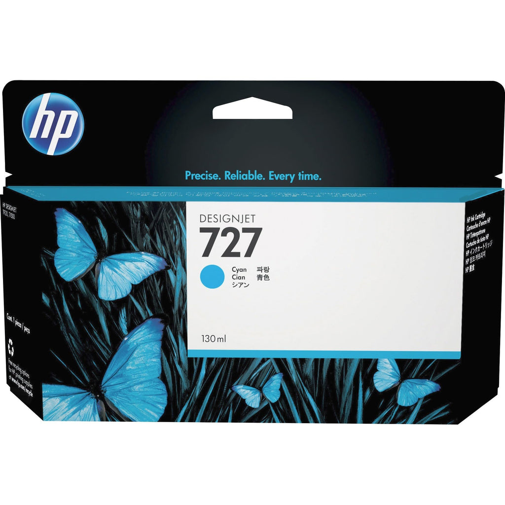 HP 727 Matte Black High-Yield Ink Cartridge, C1Q12A