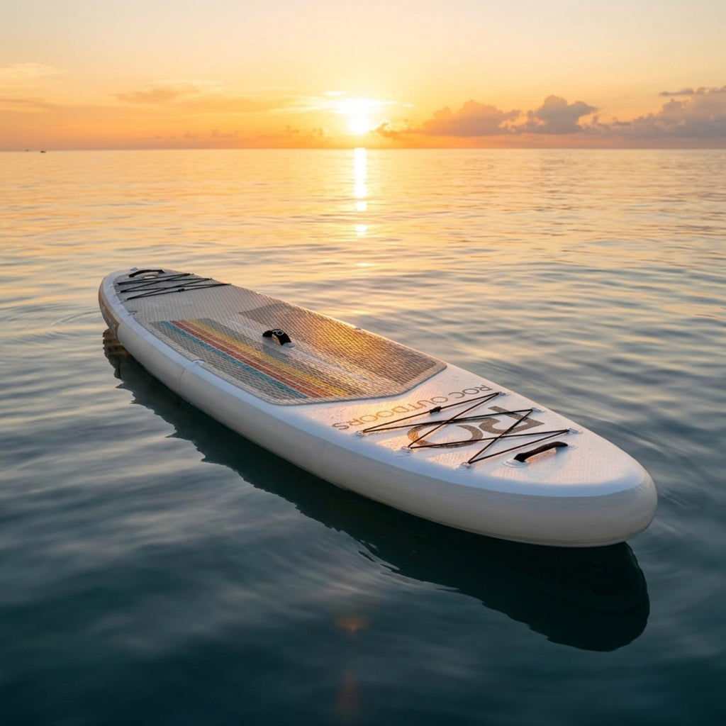 Roc Inflatable Stand Up Paddle Board 10' 6" with Premium SUP Paddle Board Accessories, Wide Stable Design, Non-Slip Comfort Deck for Youth & Adults