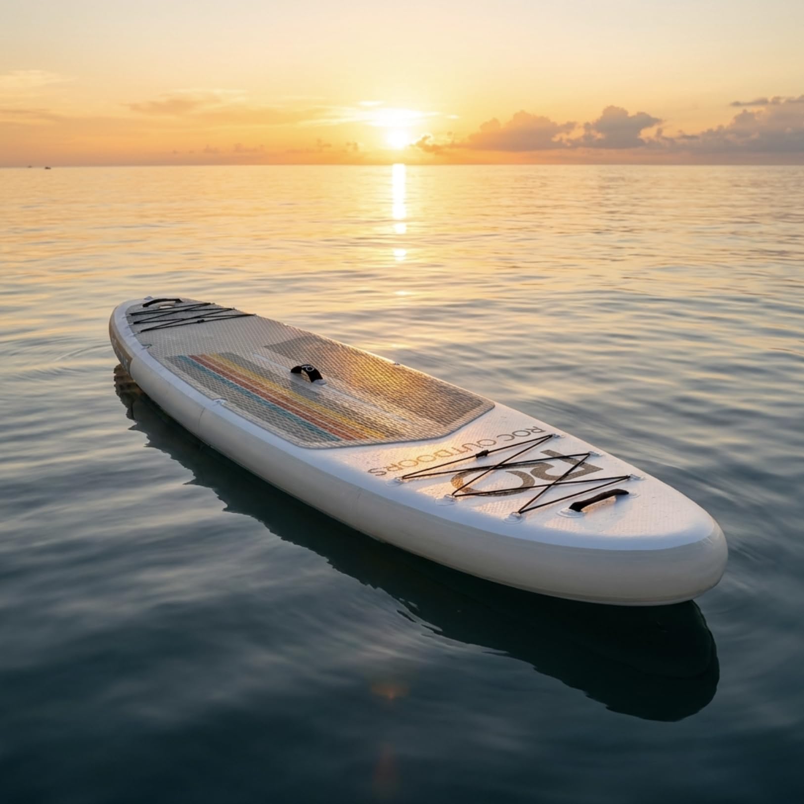 Roc Inflatable Stand Up Paddle Board 10' 6" with Premium SUP Paddle Board Accessories, Wide Stable Design, Non-Slip Comfort Deck for Youth & Adults