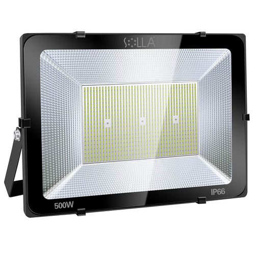 2 Pack 100W LED Flood Light Outdoor, 8000LM Super Bright Security Lights, 550W Equivalent, IP66 Waterproof, 3000K Warm White, Outside Floodlight for Garage, Garden, Lawn and Yard