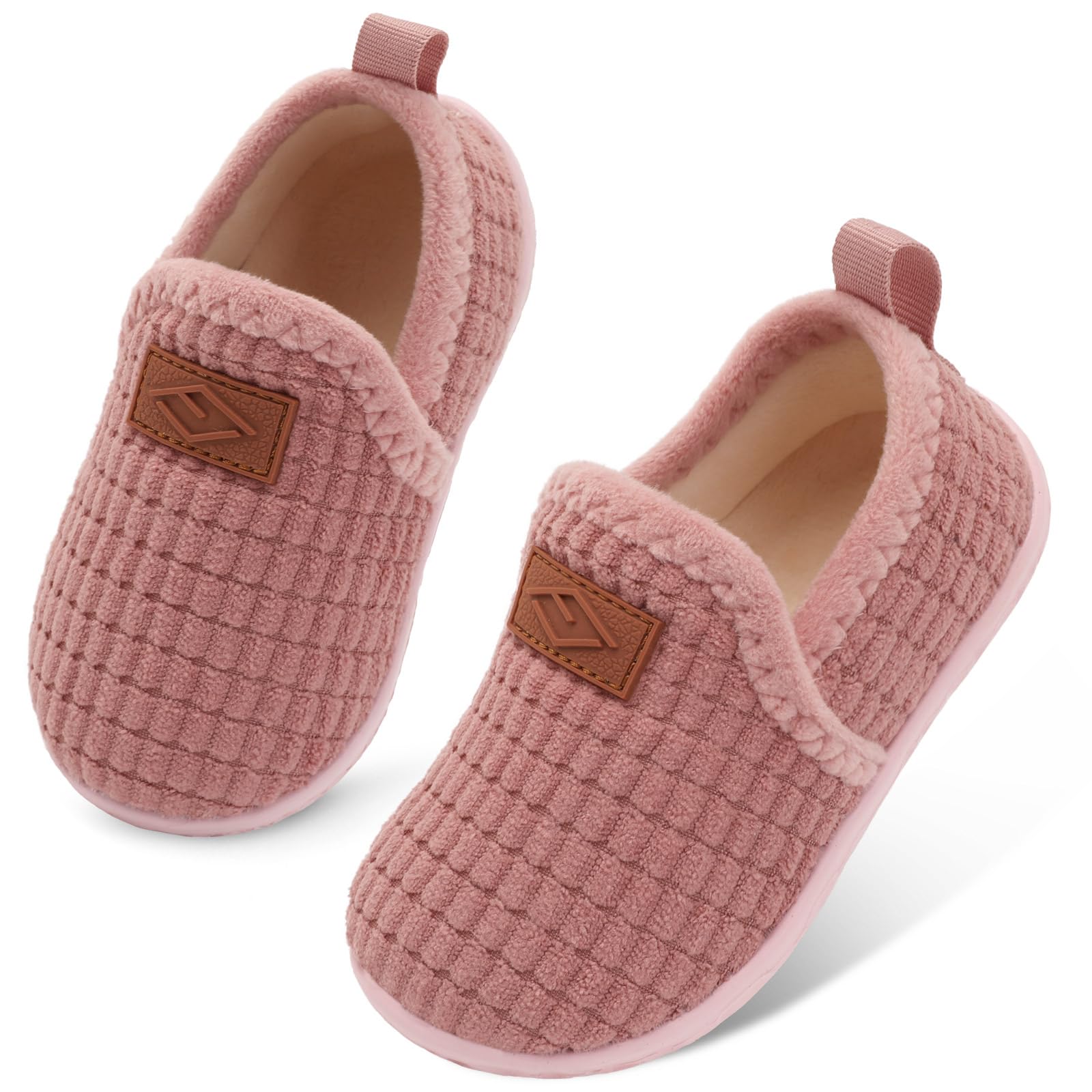 Lefflow Toddler Slippers Boys Girls House Shoes Slip on Baby Sock Shoes Lightweight Outdoor Walking Shoes