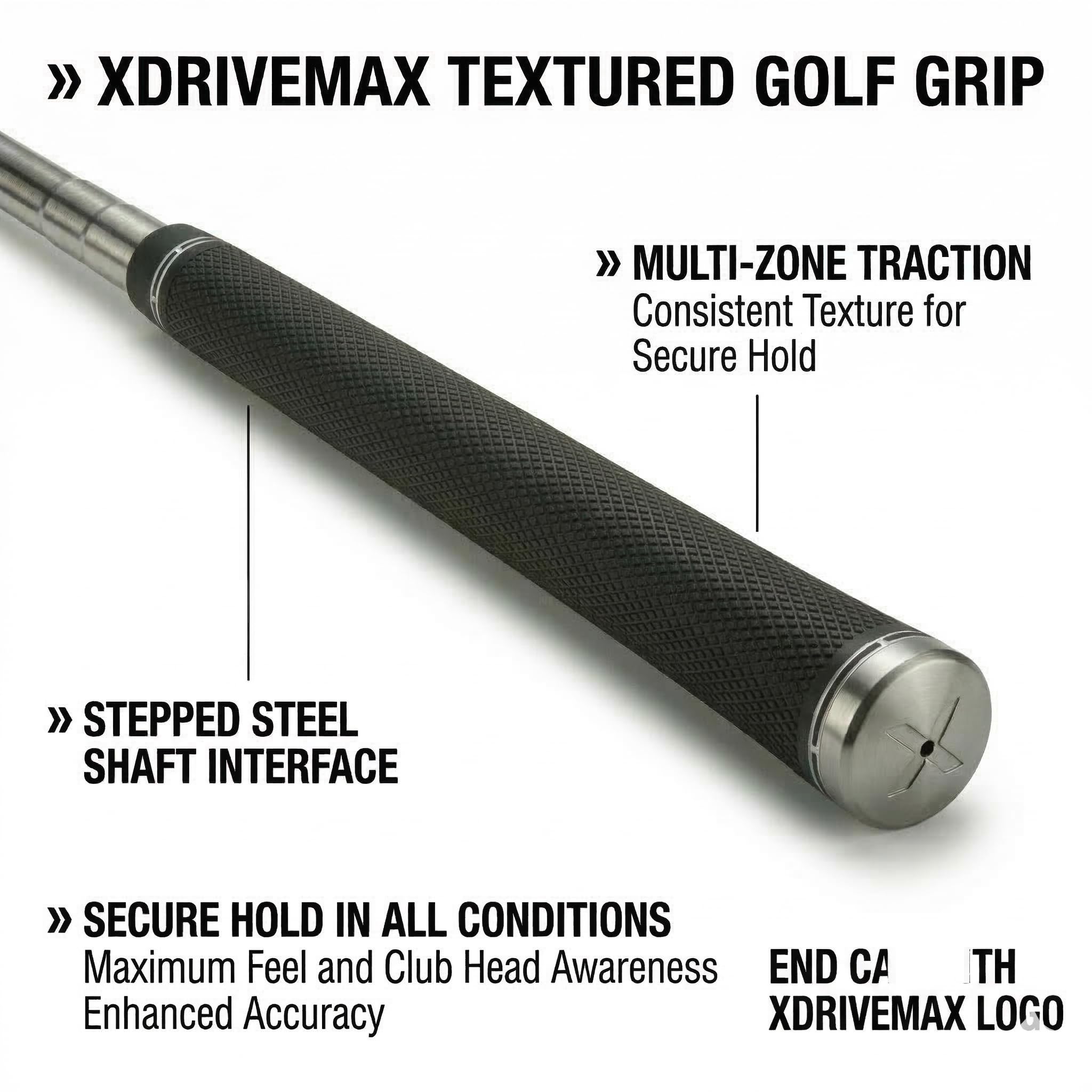 XDriveMax 15-Piece Golf Clubs Men Complete Golf Club Set - Beginner Golf Clubs Set for Men Right Handed - Forged Titanium 10.5° Driver, 5-SW Stainless Steel Irons, Putter & Stand Bag - Mens Golf Set