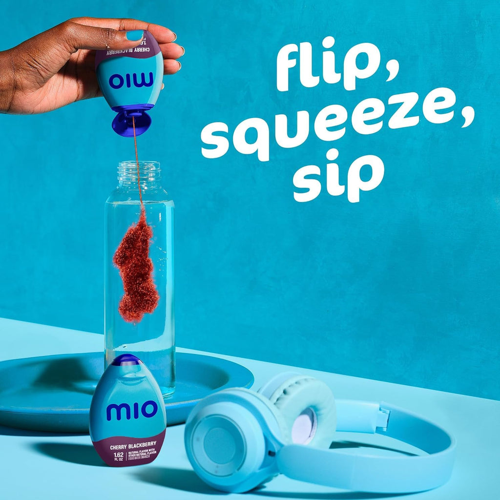 Mio Liquid Water Enhancer Patriotic 4th of July Bundle – Red, White & Blue Drink Mix with Cherry Blackberry & Wicked Blue Citrus Energy, 12 Count (6 of Each), 1.62 oz (Variety Pack)