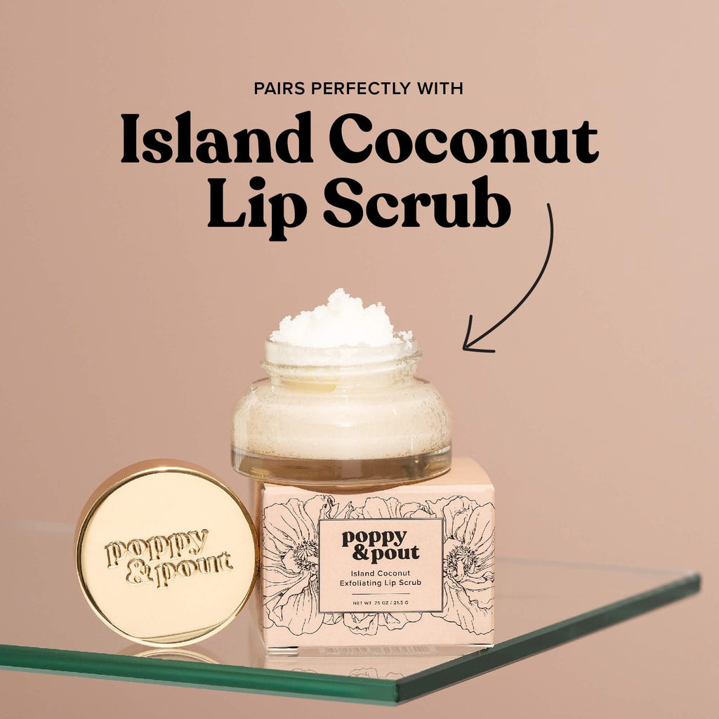 Poppy & Pout Blood Orange Mint Jumbo Lip Balm | All Natural Lip Balms & Moisturizers | Hydrates with Beeswax, Vitamin E, Organic Coconut Oil | Cruelty-Free | Lip Balm in Recyclable Cardboard Tube