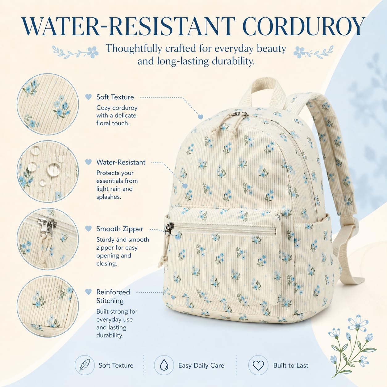 BTOOP Mini Backpack Women Girls Water-resistant Small Backpack Purse Shoulder Bag for Womens Adult Kids School Travel