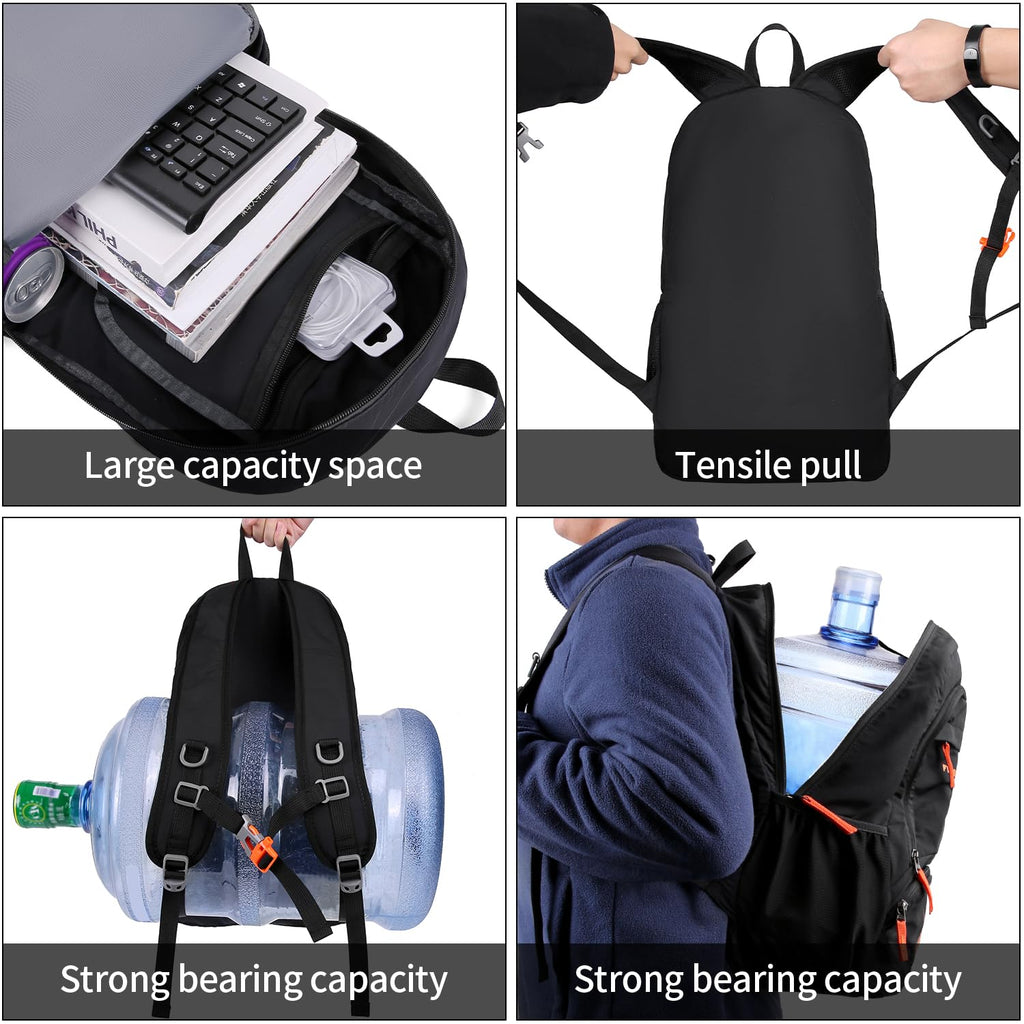 FENGDONG 35L Lightweight Foldable Waterproof Packable Travel Small Hiking Backpack Daypack for men women
