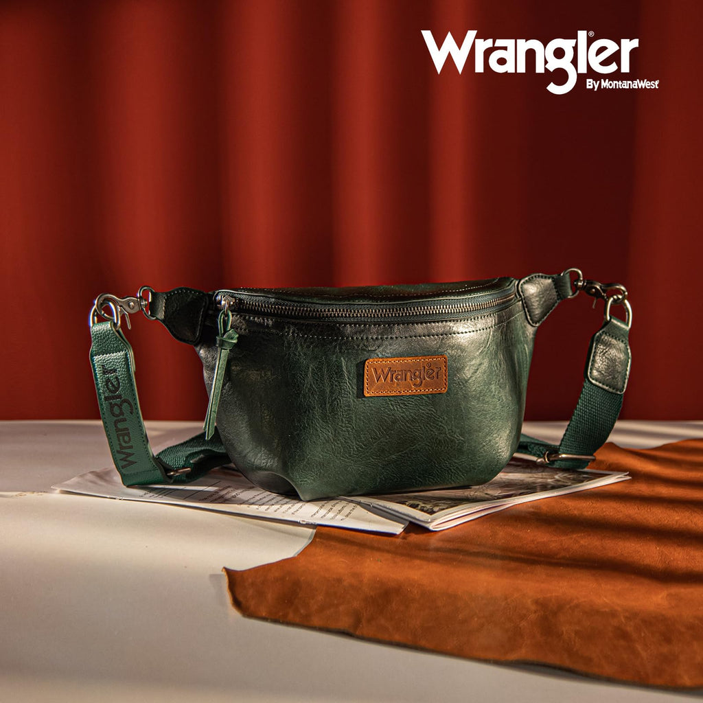 Wrangler Crossbody Bags for Women Large Fanny Packs Bum Bag Travel Belt Bags Sling Purse
