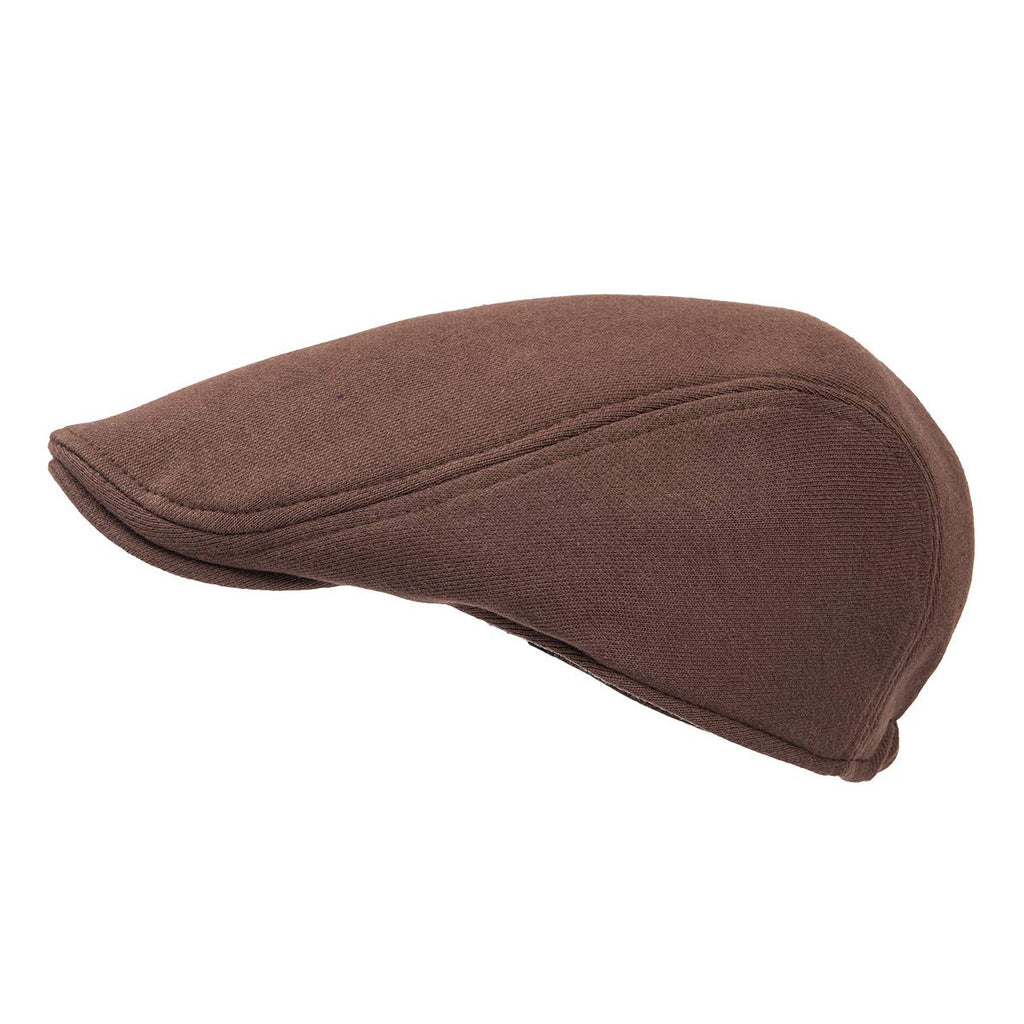 FEINION Men Cotton Newsboy Cap Soft Fit Cabbie Hat