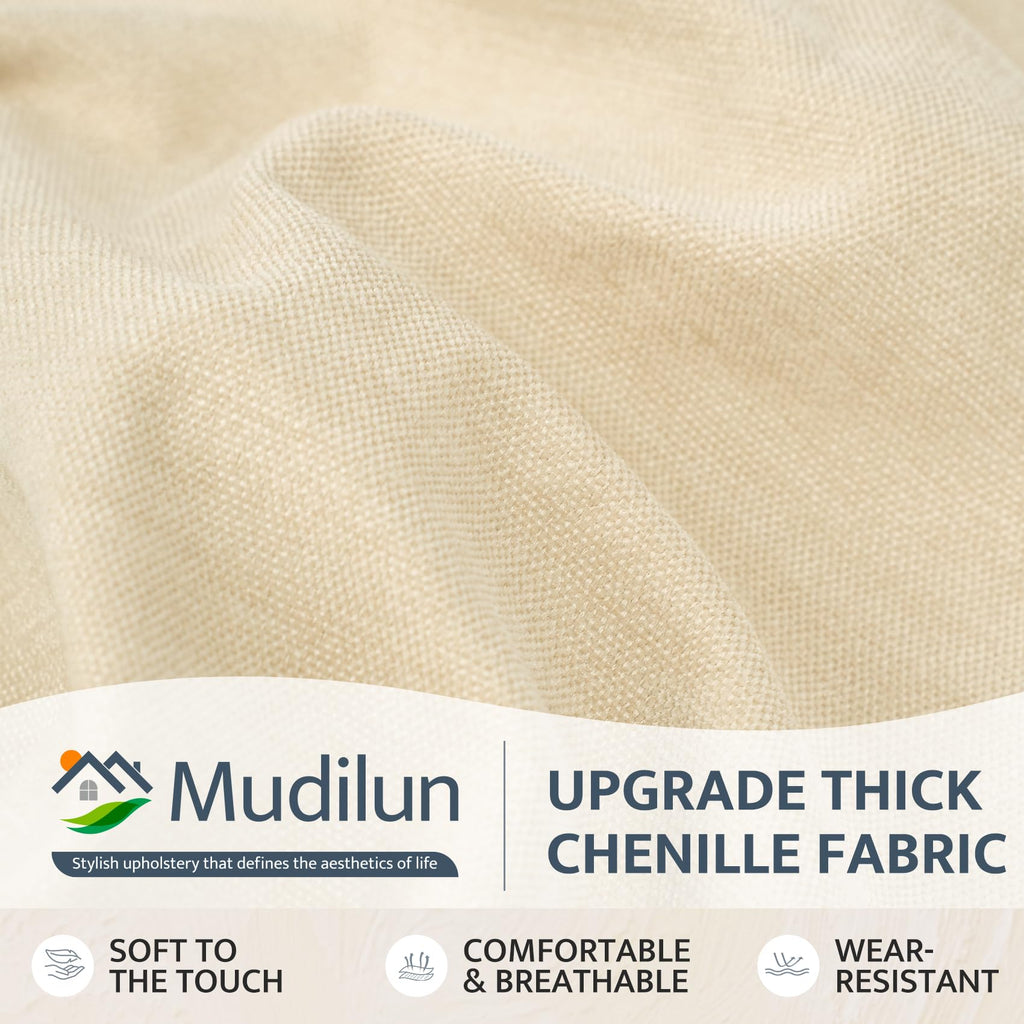 mudilun Rocking Chair Cushion - Non-Slip Tufted 4-Inch Thickened Rocking Chair Cushions with Ties Indoor/Outdoor Wooden Rocking Chair Pad for Living Rooms, Bedrooms, and Balconies