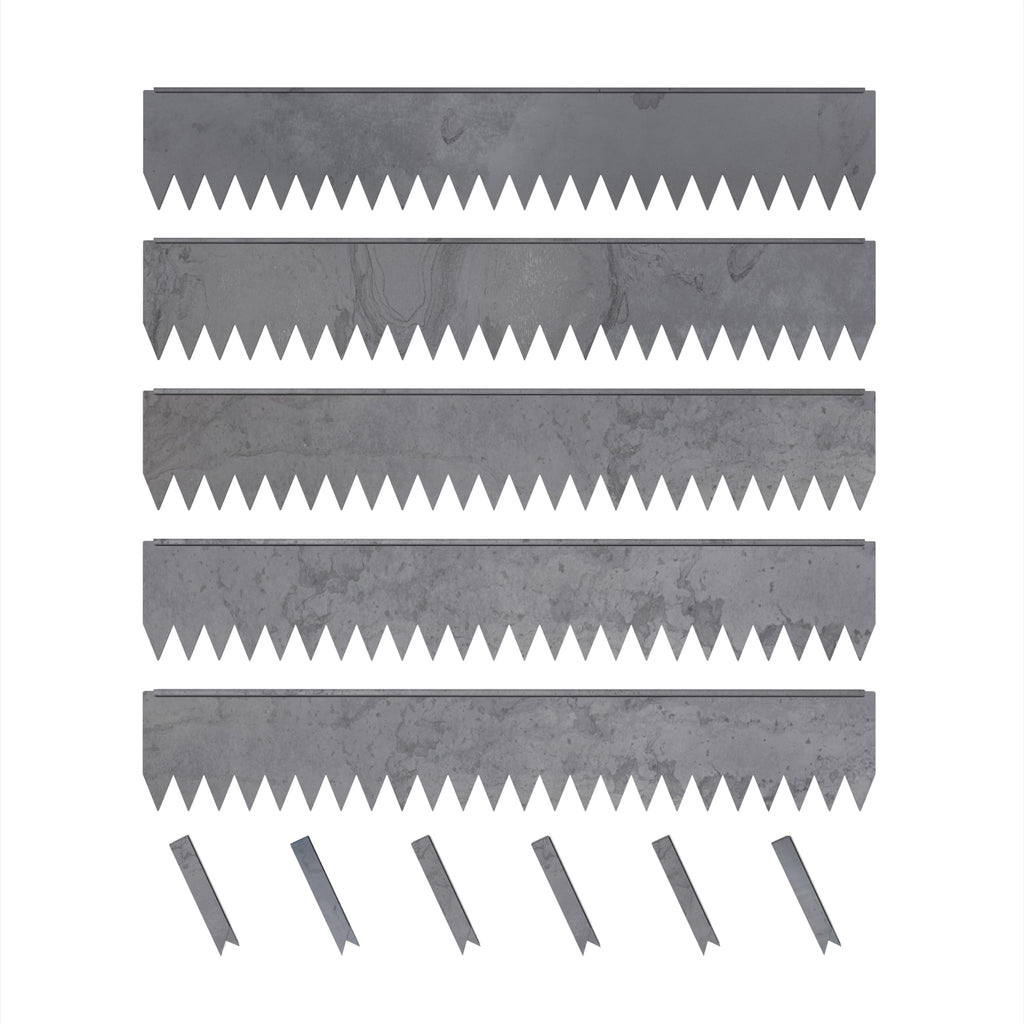 Edge Right - Hammer-in Landscape Edging - 48-inch Strips - 6-inch Depth 1/4-inch Rounded top COR-Ten Steel (5 Pack)