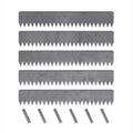 Edge Right - Hammer-in Landscape Edging - 48-inch Strips - 6-inch Depth 1/4-inch Rounded top COR-Ten Steel (5 Pack)