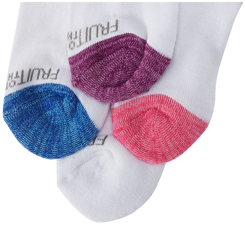 Fruit of the Loom Girl's Everyday Essential Soft Cushion Socks