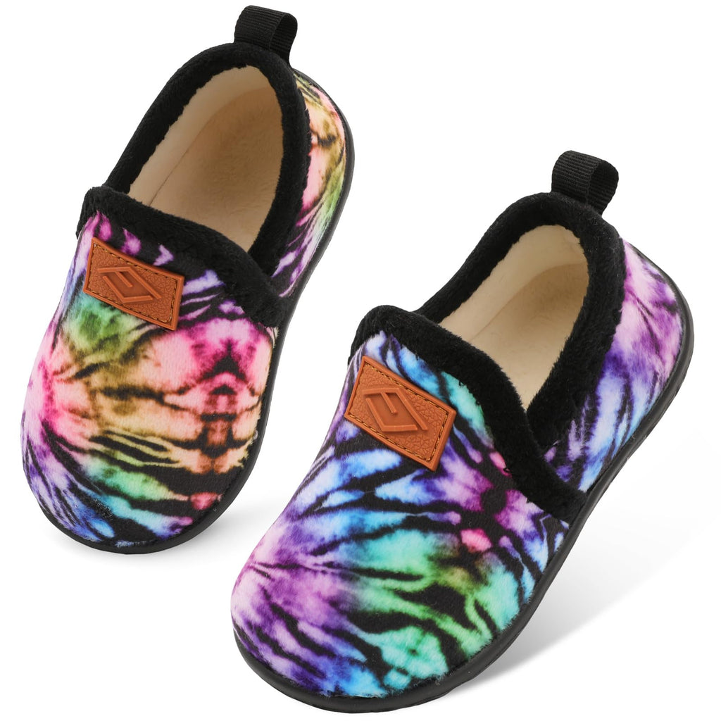 Lefflow Toddler Slippers Boys Girls House Shoes Slip on Baby Sock Shoes Lightweight Outdoor Walking Shoes
