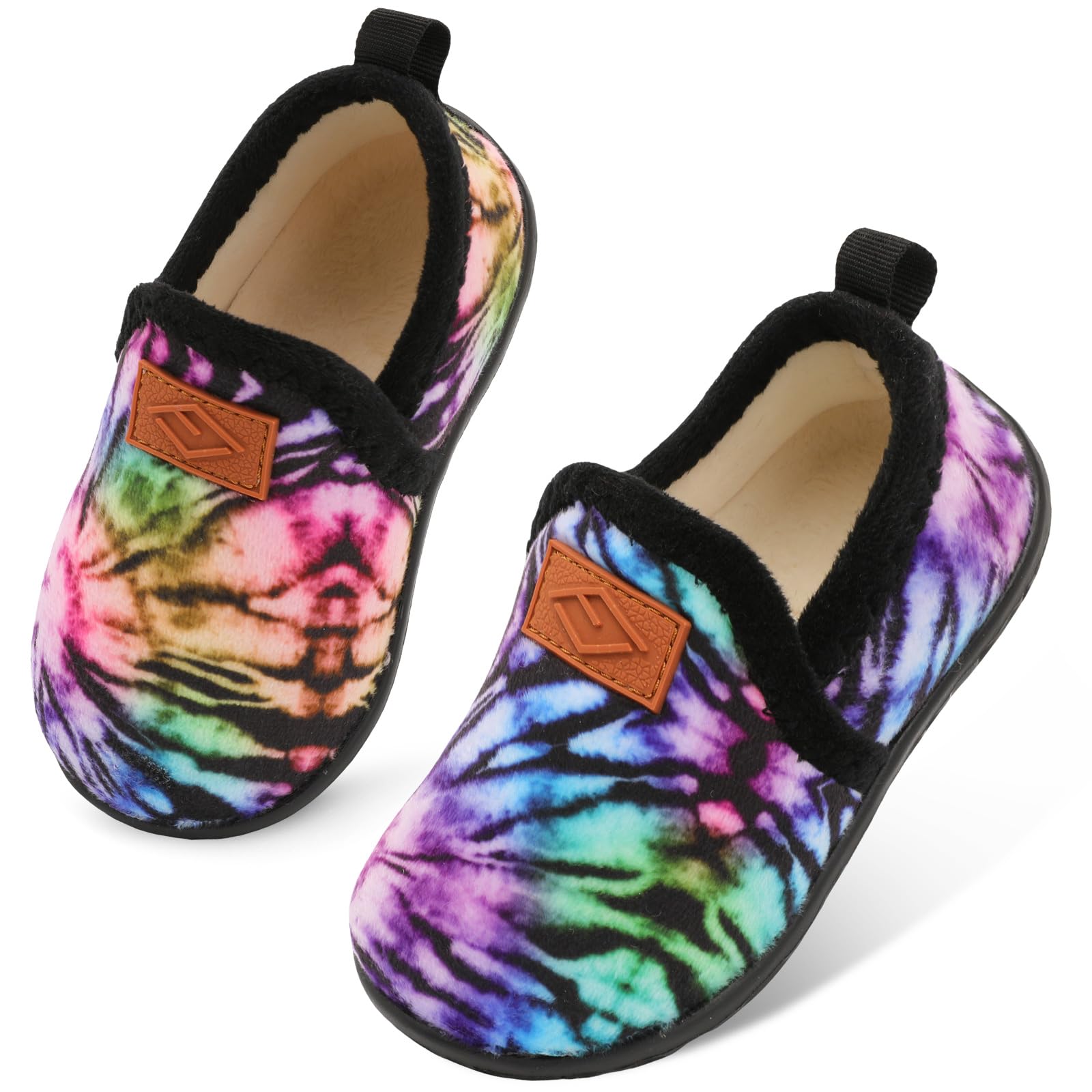 Lefflow Toddler Slippers Boys Girls House Shoes Slip on Baby Sock Shoes Lightweight Outdoor Walking Shoes