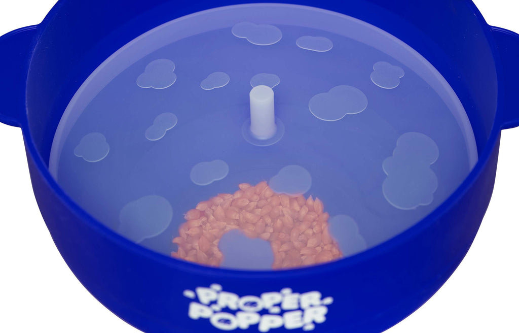The Original Proper Popper Microwave Popcorn Popper, Silicone Popcorn Maker, Collapsible Bowl BPA Free & Dishwasher Safe - (Aqua)