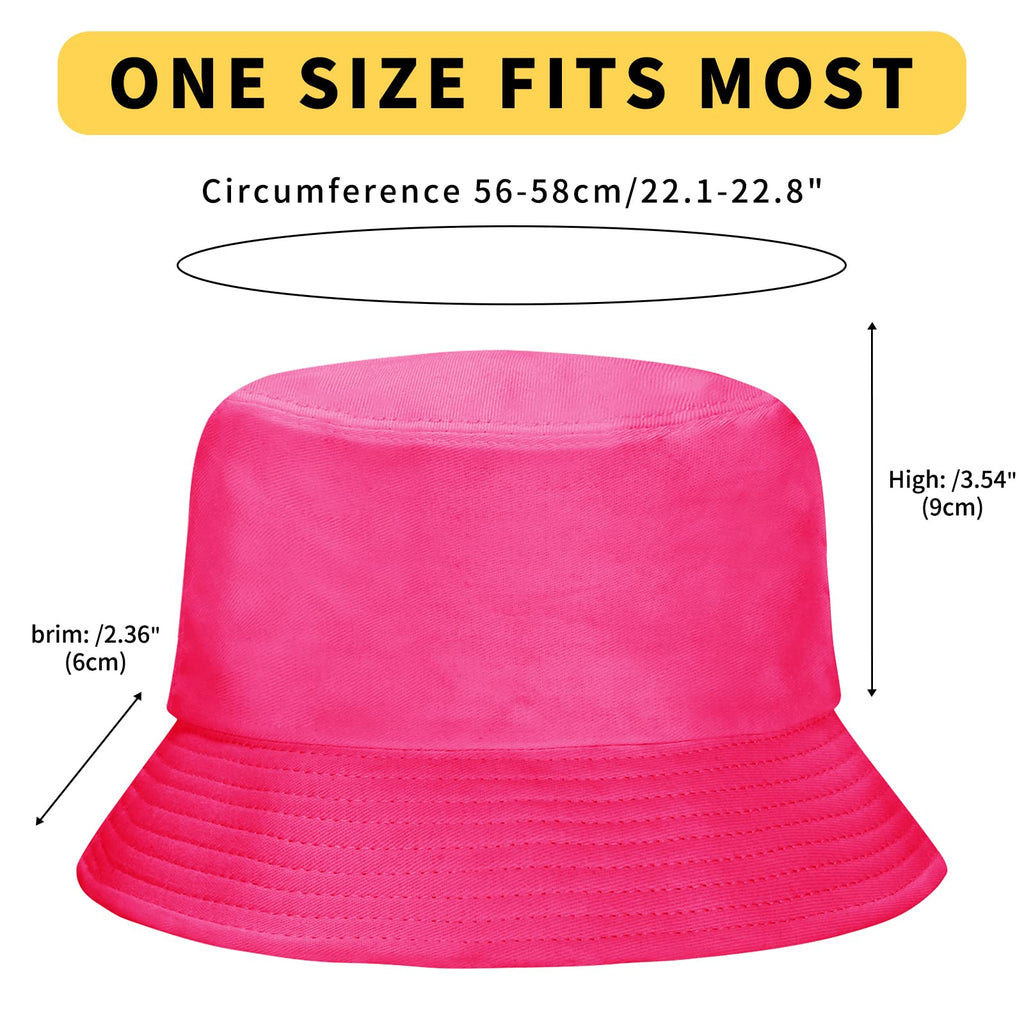Rosoz 1 & 2 Pack Bucket Hat for Women Men Summer Travel Beach Sun Hat Outdoor Cap Unisex Bucket Hats