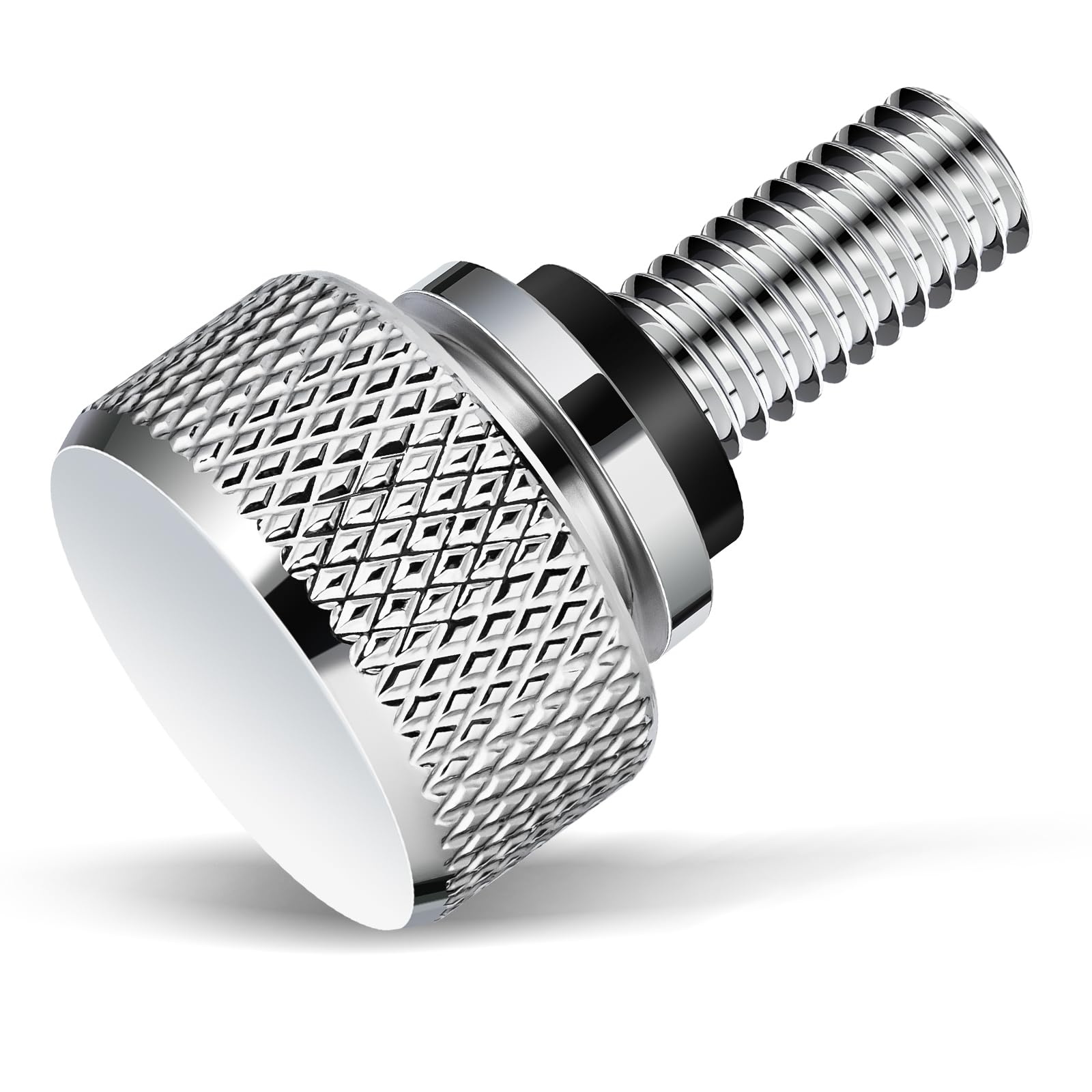 Amazicha Gloss Black 304 Stainless Steel Seat Bolt Screw Compatible with Harley Davidson 1996-2026