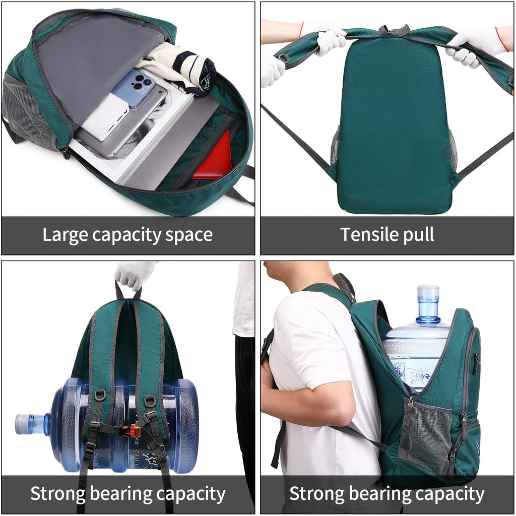 FENGDONG 35L Lightweight Foldable Waterproof Packable Travel Small Hiking Backpack Daypack for men women