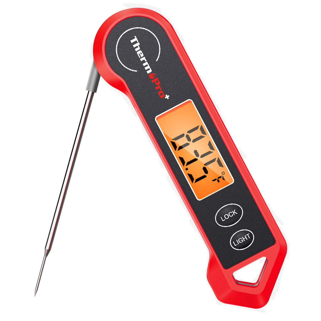 TempPro TP19H Digital Meat Thermometer for Cooking, 1 Sec Instant Read Food Thermometer with Motion-Sensing Wake for BBQ Grill Oil Fry Candy for Fathers Day Gift for Dad Men (Previously ThermoPro)