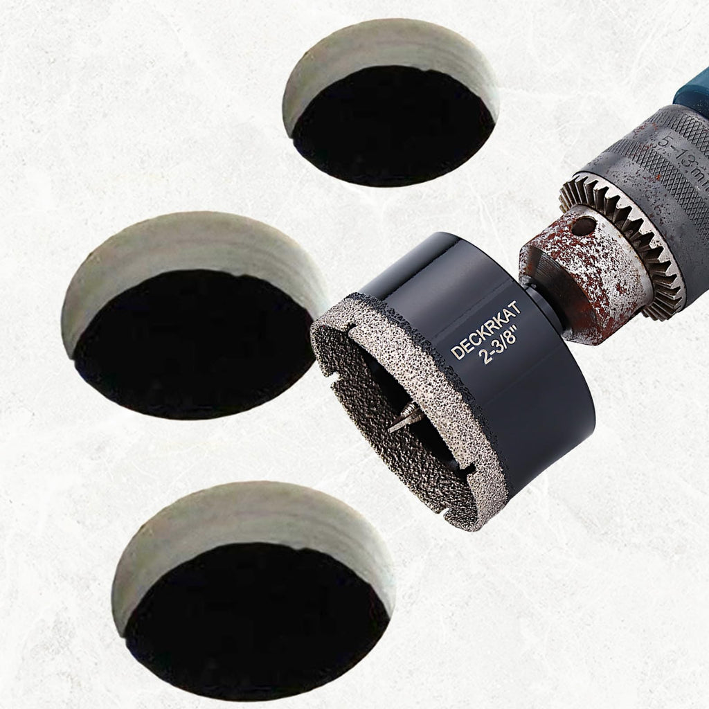 1 Inch Diamond Hole-Saw Bits with Pilot Drill Bit - 2pc 1" Diamond Tipped Tile Hole Saws with Guiding Bit Accurate Drilling for Porcelain Tile Ceramic Pottery Granite Stone Glass Bottles 25mm