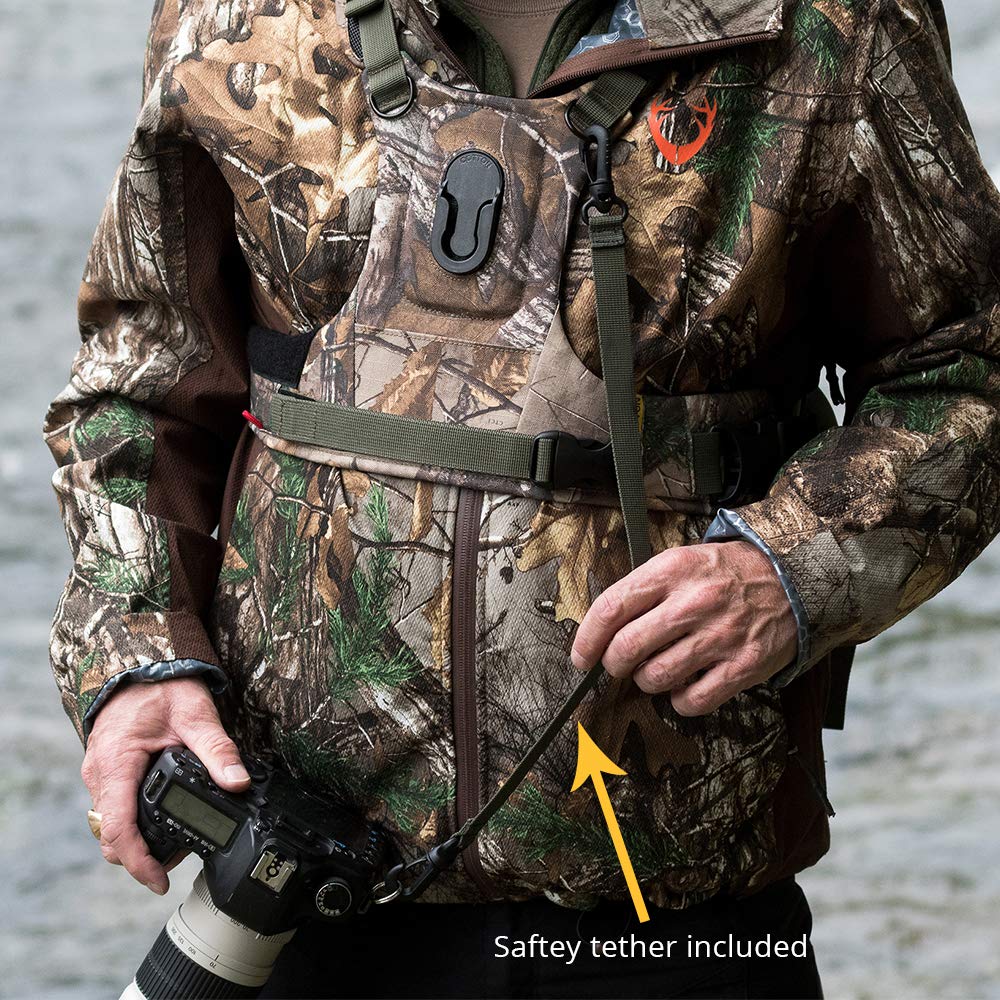 Cotton Carrier CCS G3 Camera Harness System for One Camera, Camo, 1 Camera