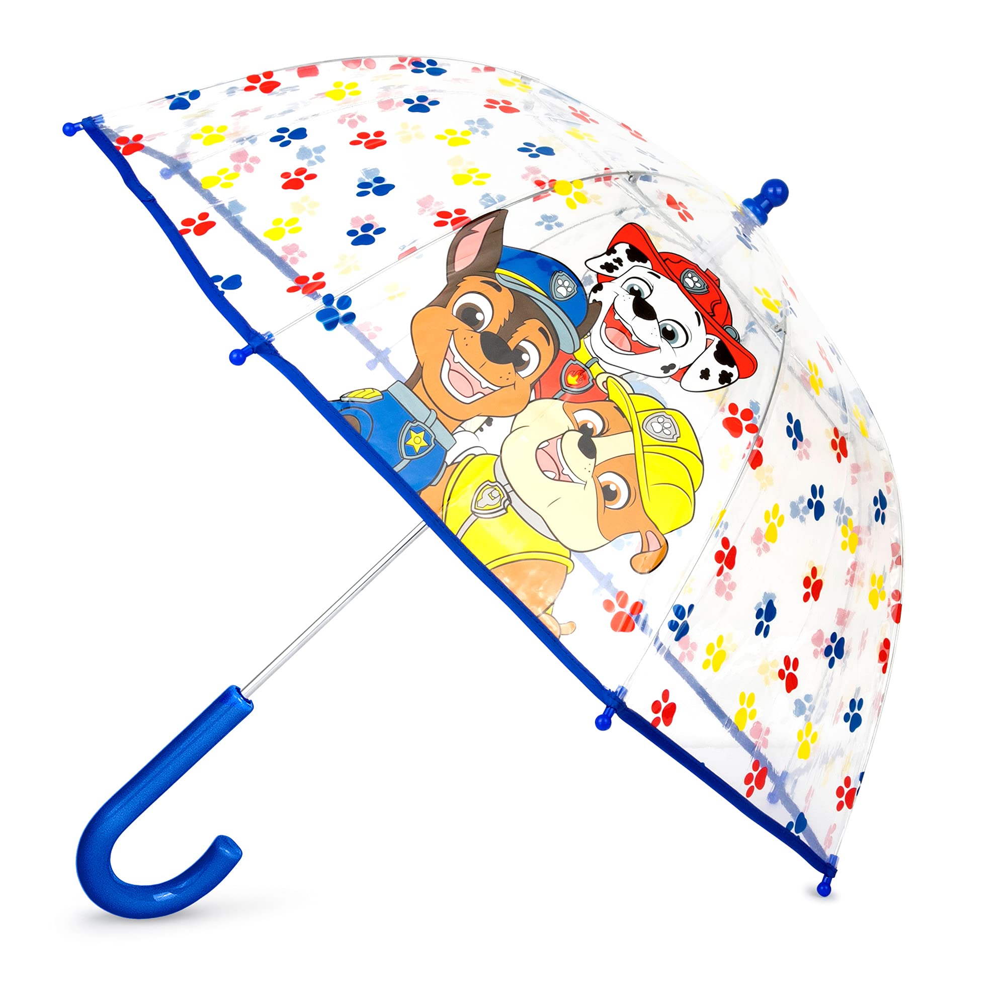 ABG Accessories Kids Umbrella for Boys and Girls Dome clear bubble umbrellas for Rain Windproof & Transparent with Easy Grip Handle Ages 3-10