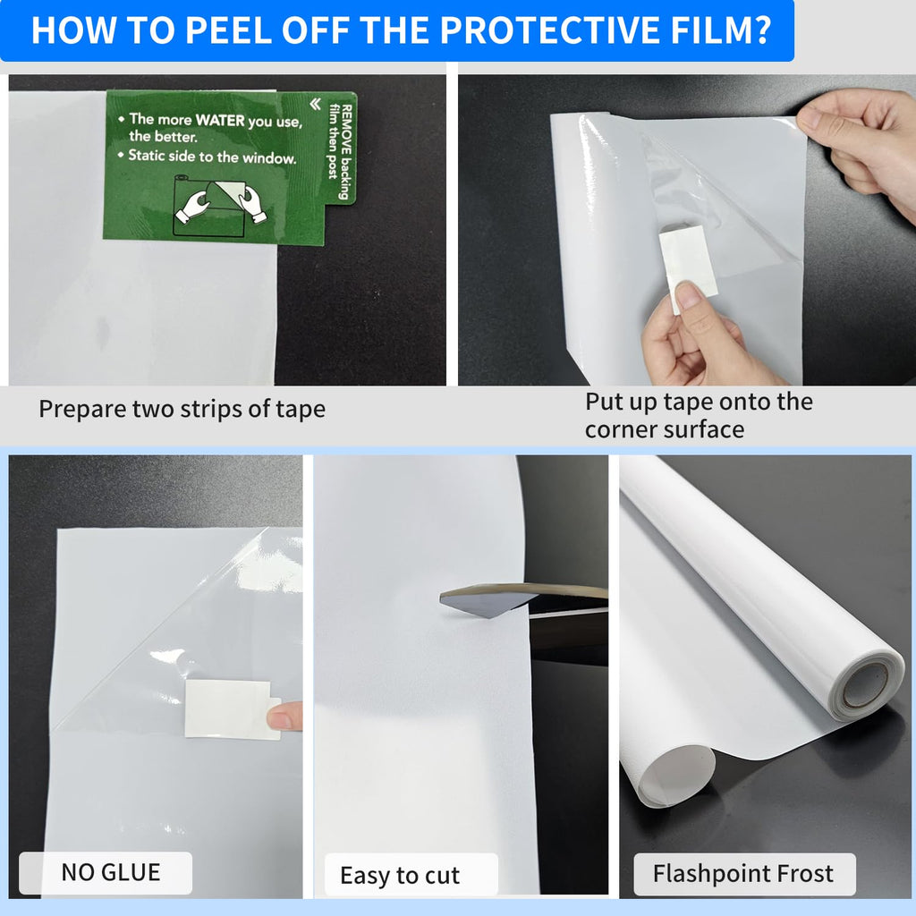 Window Privacy Blinds, Removable Glass Door Privacy Film, Suitable for Bathrooms, Offices, Static Cling Decorative Film, Reusable Window Stickers (Blinds, 17.5 x 78.7 inch)