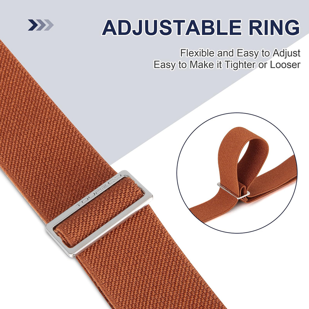 TOURZOO No Show Invisible Belt for Women/Men Elastic Web Strap Waist Stretch Belt with Flat Buckle for Jeans Pants Dresses