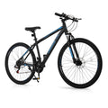 Ktaxon Mountain Bike 24/26/27.5 Inch Men & Women Mountain Bike with 21-Speed Adult Bikes, Double Disc Brake, Suspension Fork and High Carbon Steel Frame