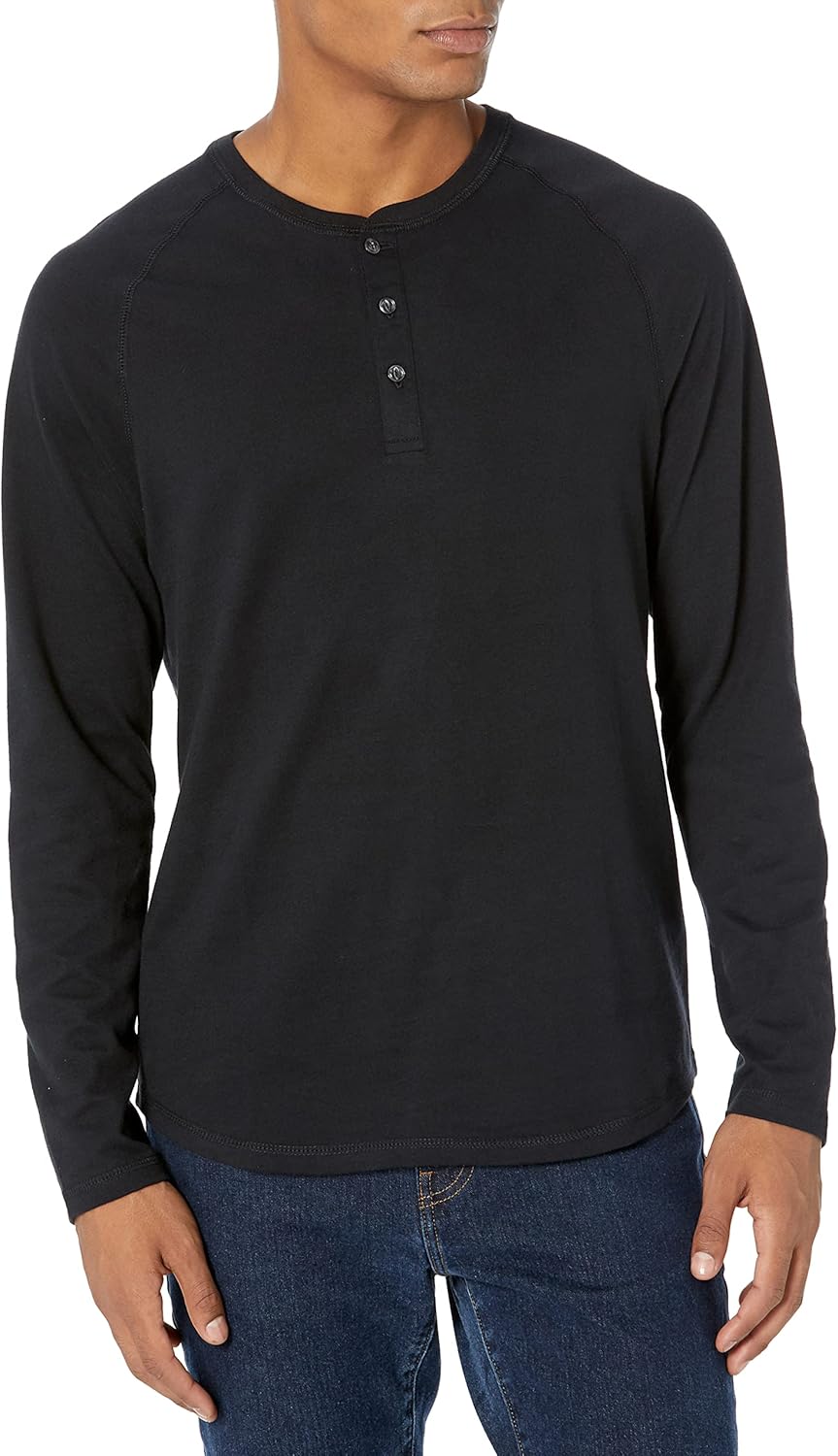 Amazon Essentials Men's Long-Sleeve Henley Shirt