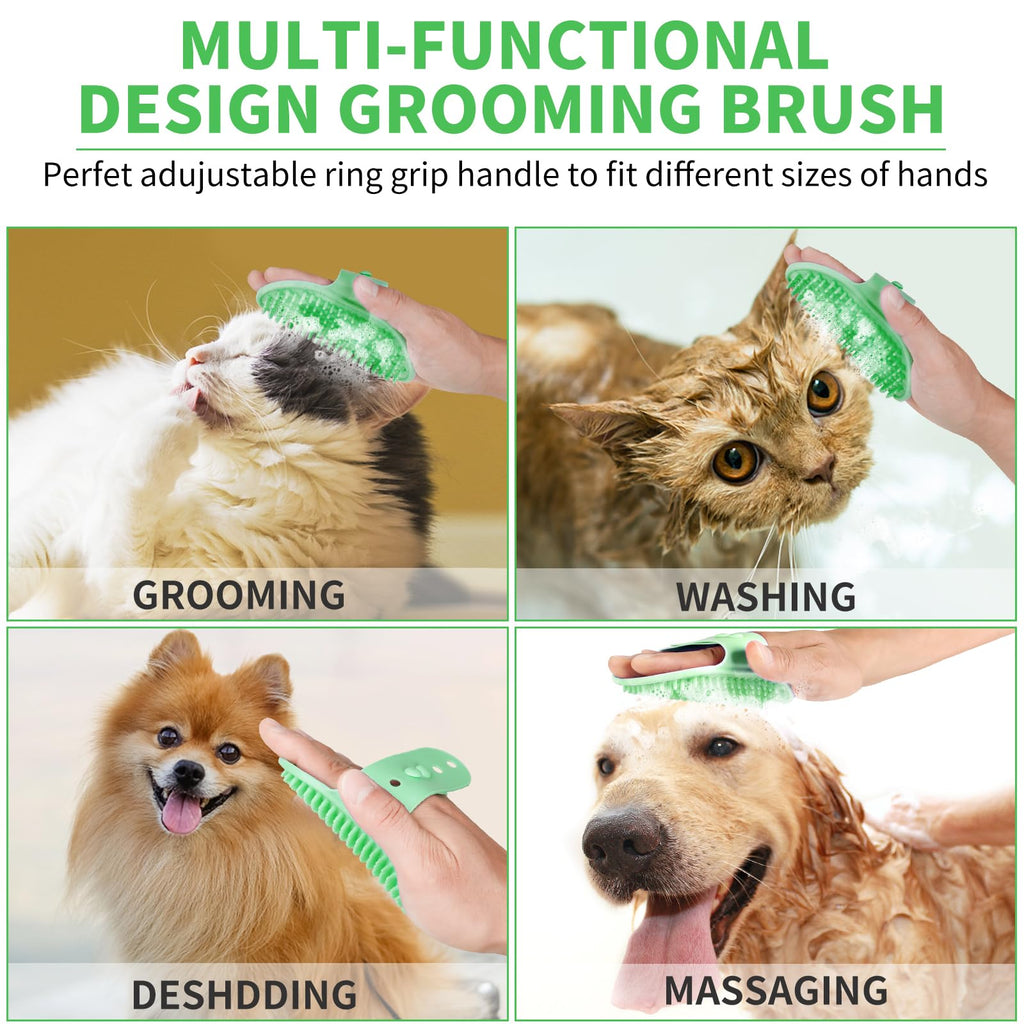 Professional 7 in 1 Dog Paw Cleaner for Dogs & Cats - Includes 1 Portable Paw Washer, 1 Bath Brush, 2 Dog Toothbrushes and 3 Absorbent Towels Note: Fits Paws up to 2 Inches Wide (Small, Black)