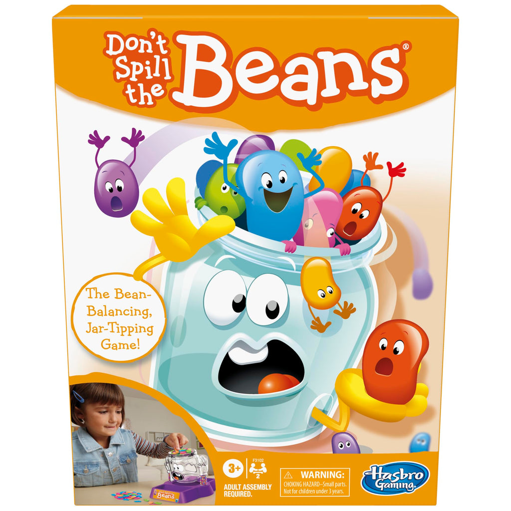 Hasbro Gaming Don't Spill The Beans Game for Kids, Easy and Fun Balancing Game for Children Ages 3 and Up, Easter Gifts for Boys and Girls, Preschool Games for 2 Players, Kids Board Games