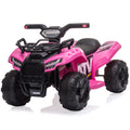 Kids Ride on ATV, 6V Battery Powered Kids Electric Vehicle, 4 Wheeler Quad w/Headlights, MP3, USB, Volume Control, Large Seat, Electric Ride on Toys Best Gifts for 18-36 Months Boys Girls (Black)