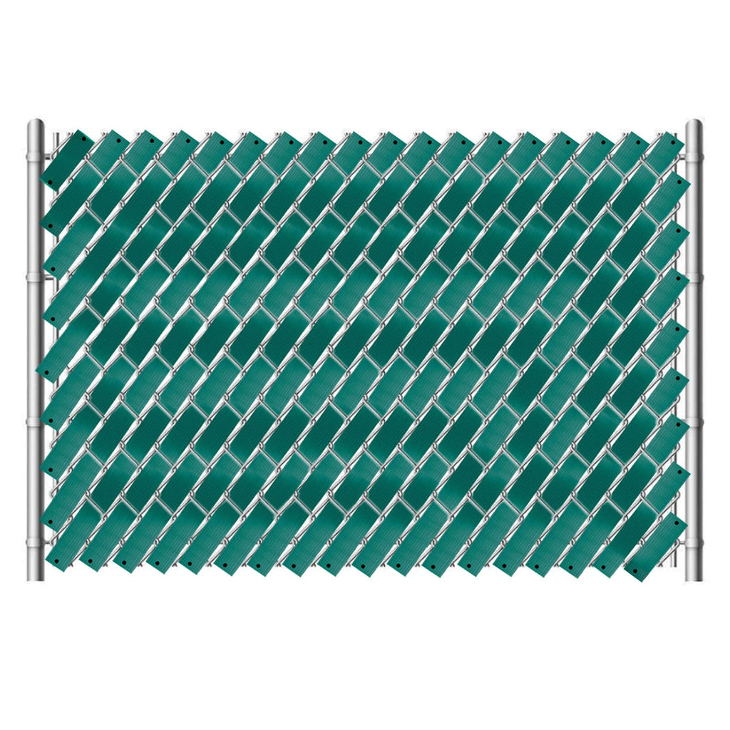 Chain Link Fence Privacy Tape, 246ft x 0.15ft Chain Link Fence Slats, Fence Covering Privacy, Brown (200PCS Button + Puncher Included)