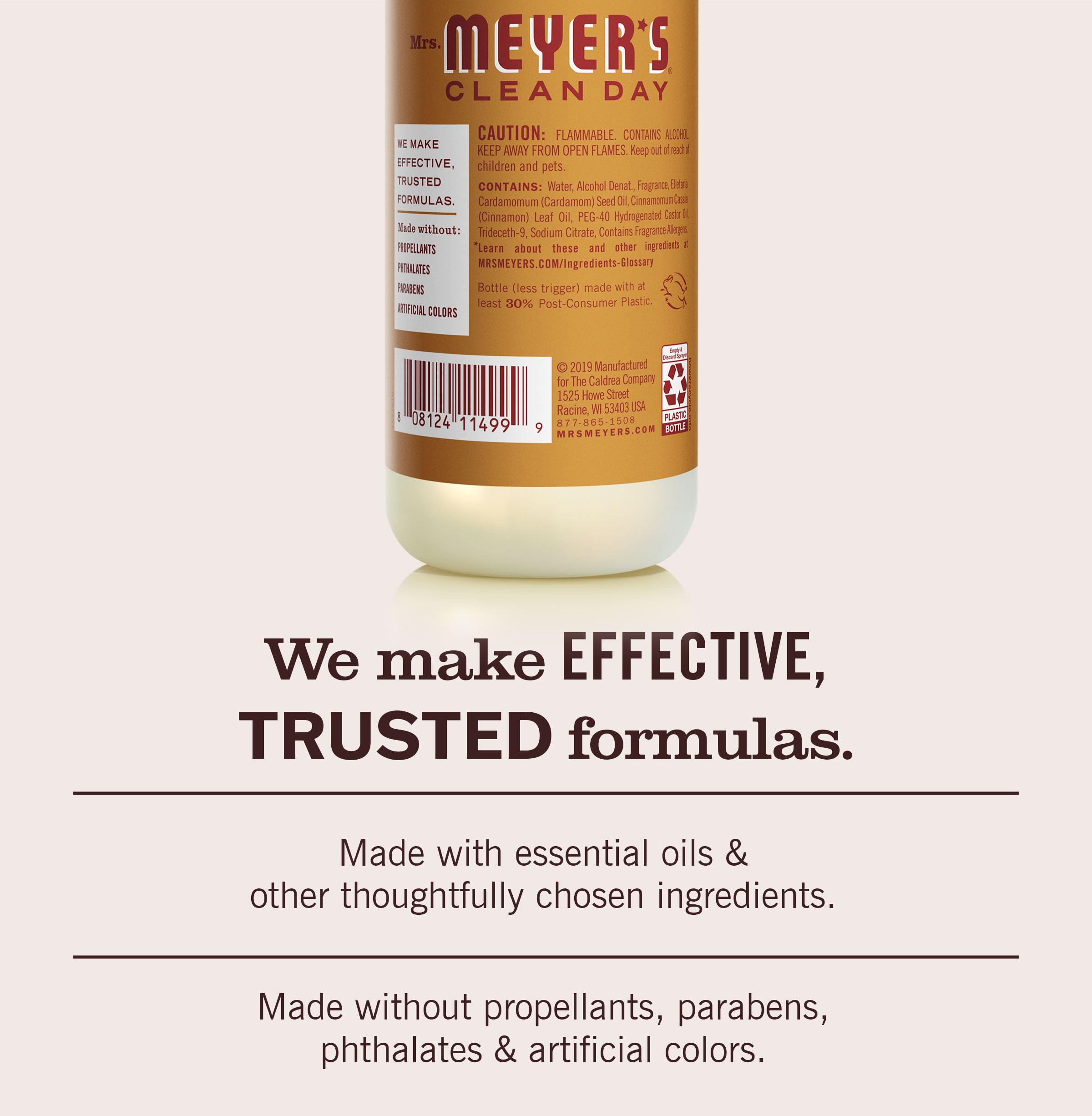 MRS. MEYER'S CLEAN DAY Liquid Hand Soap Fall Seasonal Variety, 1 Acorn Spice, 1 Mum, 1 Apple Cider, 1 Lemon Verbena, 1 Basil, 1 Lavender, 12.5 OZ Each, (1 Variety Pack)