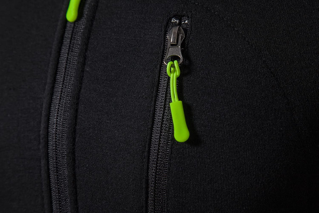 Men Hoodies Casual Hoodies for Men with Zip Pockets Full Zip Long Sleeve Sweatshirt Sports Hooded Jacket