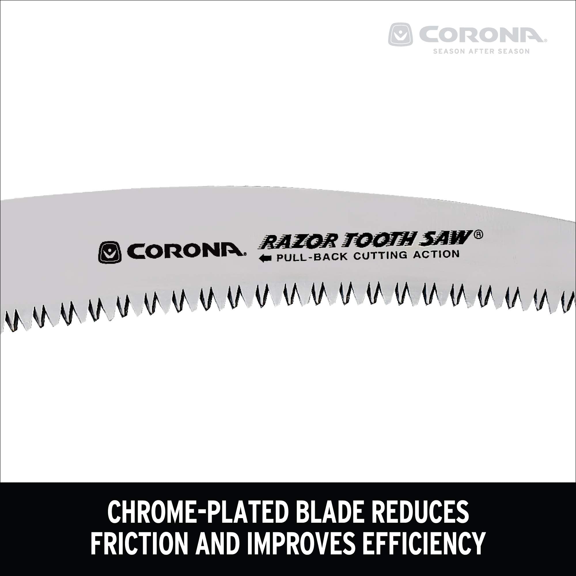 Corona RS 7245 Razor Tooth Folding Saw, 7-Inch Curved Blade, Steel