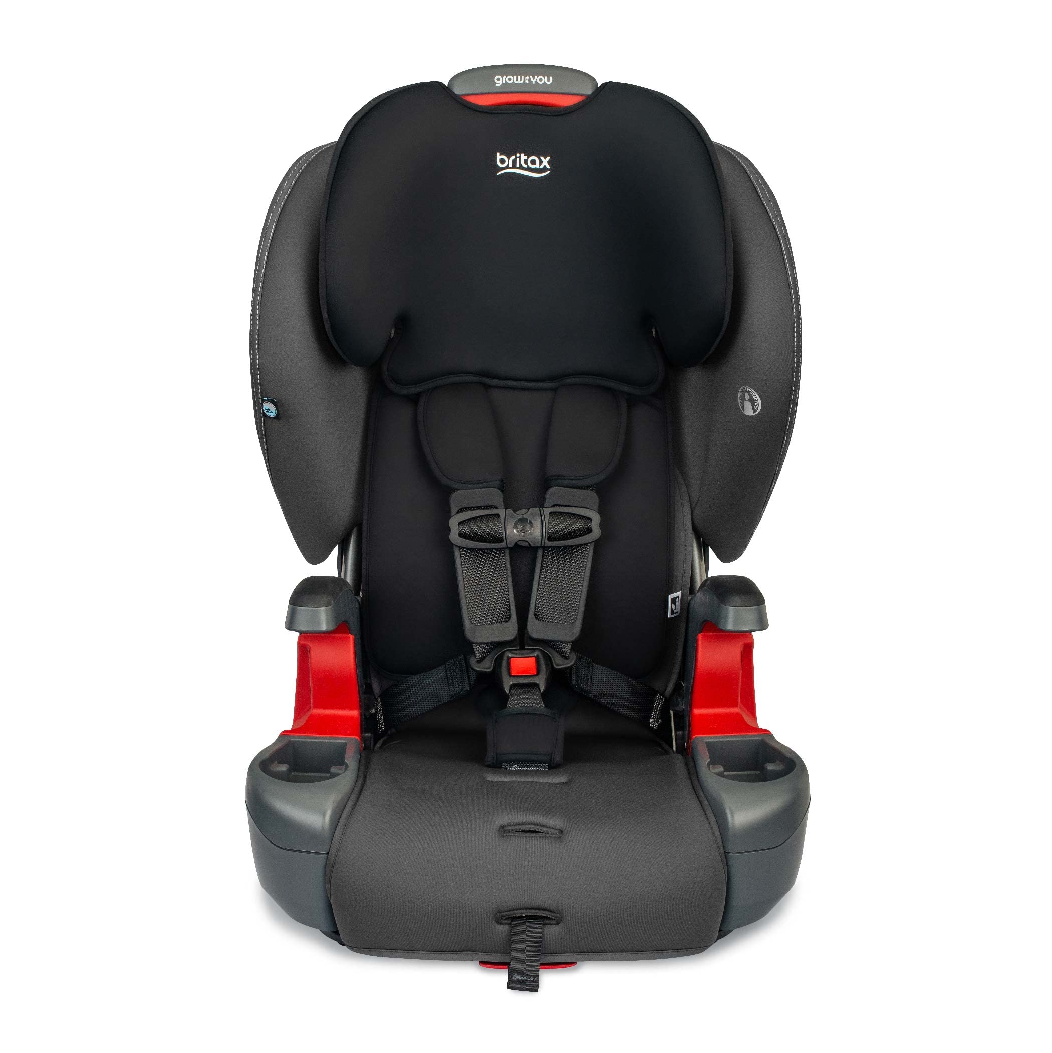 Britax Grow with You ClickTight Harness-2-Booster Car Seat, 2-in-1 High Back Booster, Black Contour