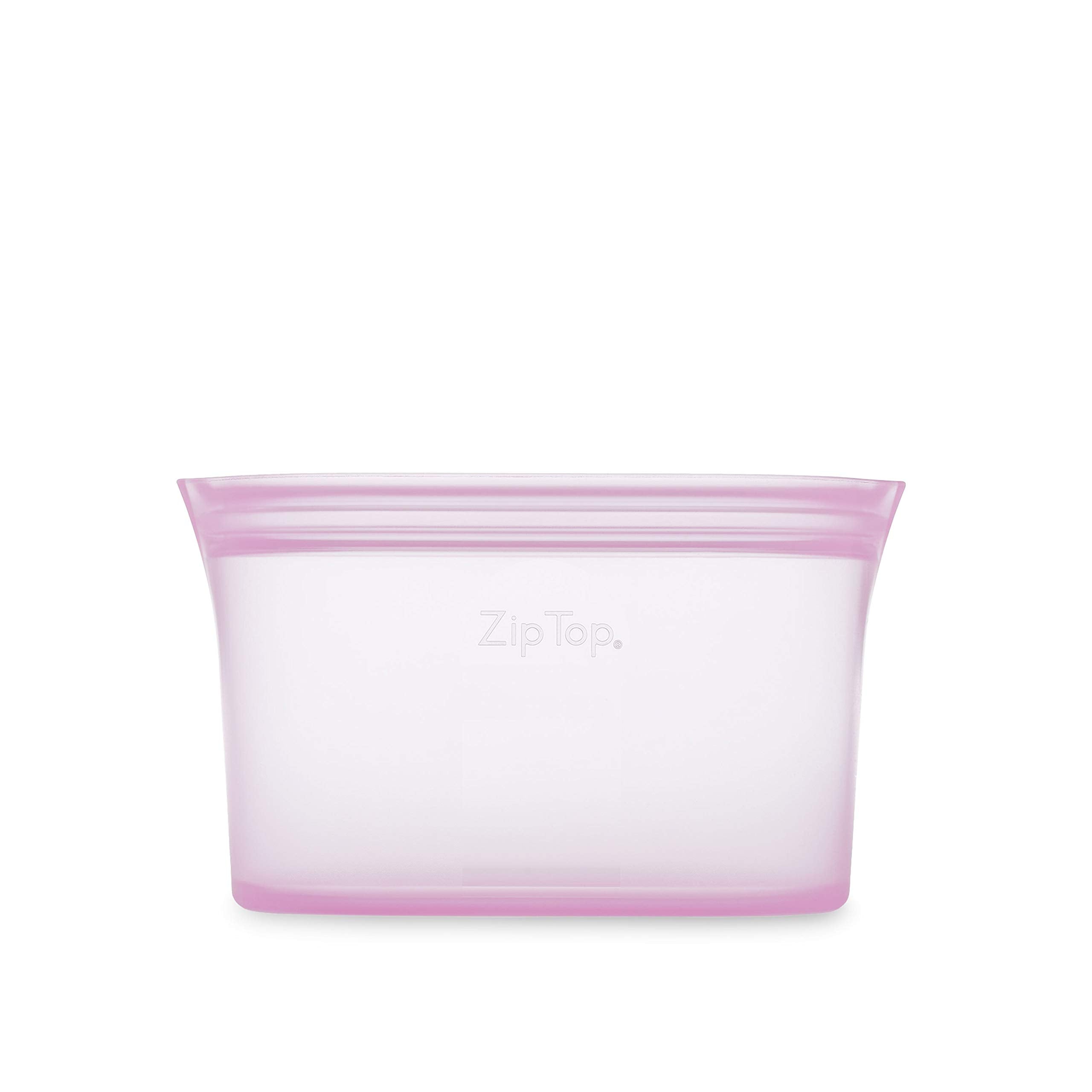 Zip Top Reusable Food Storage Bags | Small Cup [Frost] | Silicone Meal Prep Container | Microwave, Dishwasher and Freezer Safe | Made in the USA