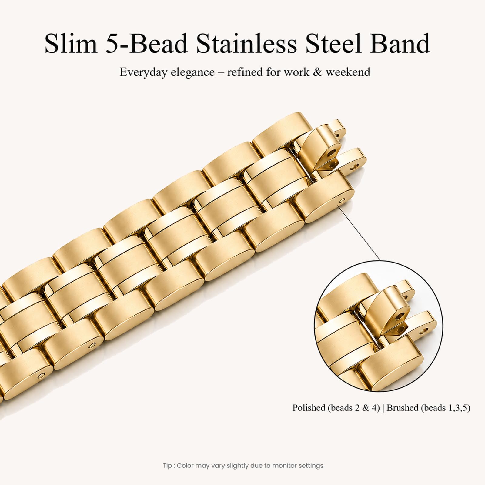 STIROLL Thin Replacement Band Compatible for Apple Watch 38mm 40mm 41mm 42mm(Series 11 10), Stainless Steel Metal Wristband Women Men for iWatch Ultra SE Series 9 8 7 6 5 4 3 2 1, Black