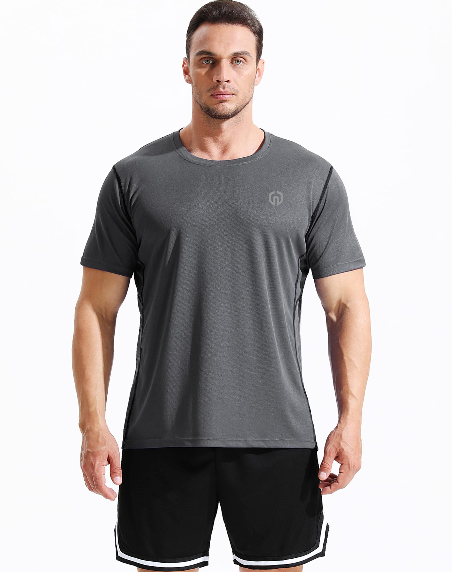 NELEUS Men's Dry Fit Athletic Running Shirt