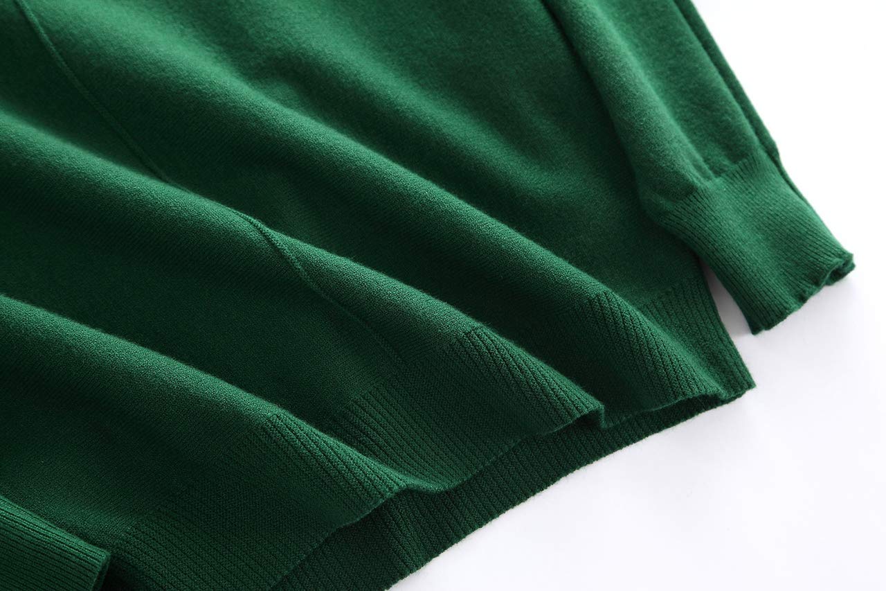 GABERLY Boat Neck Batwing Sleeves Dolman Knitted Sweaters and Pullovers Tops for Women