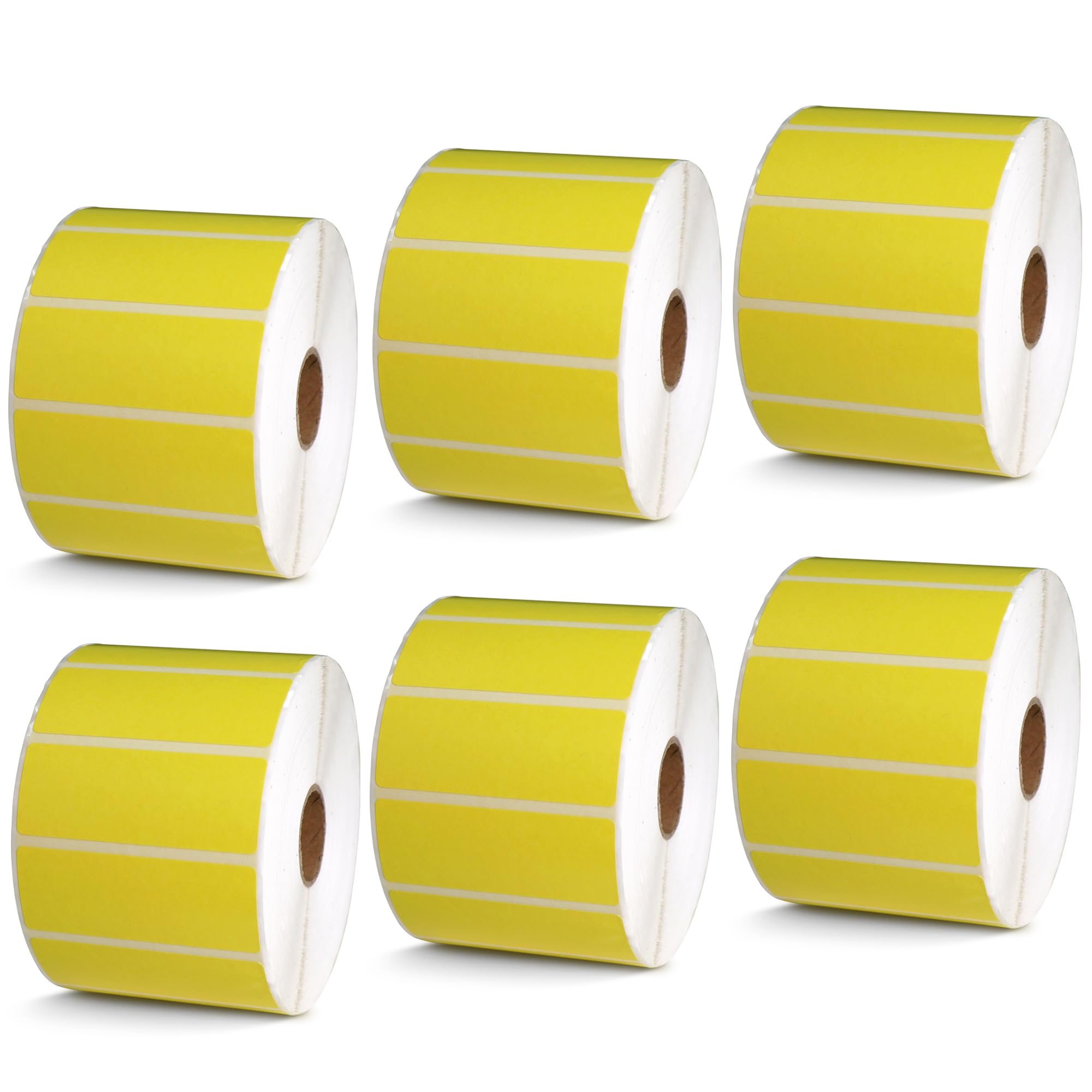 BETCKEY - 1" x 0.5" Small Labels Compatible with Zebra & Rollo Label Printer, Premium Adhesive & Perforated[Light Blue, 6 Rolls, 14580 Labels]
