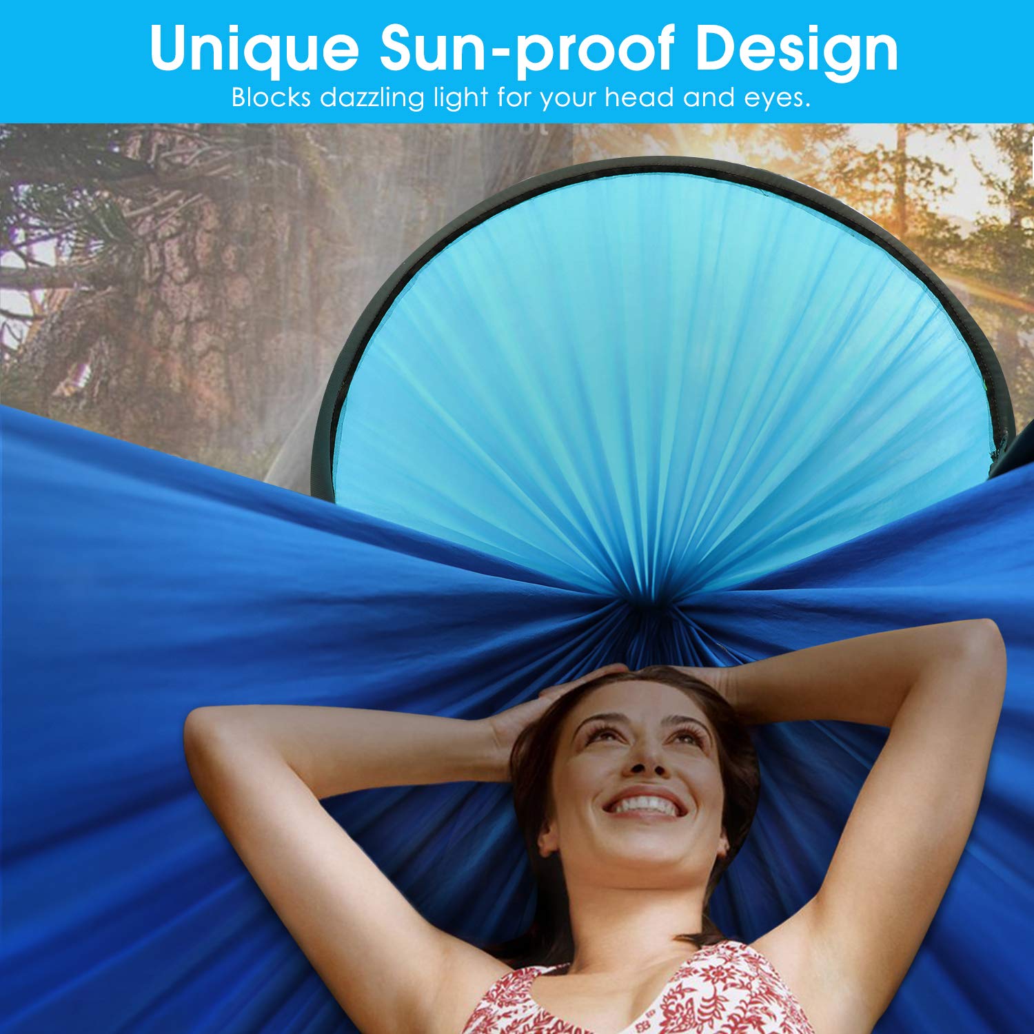 G4Free Large Camping Hammock with Mosquito Net and Rain Fly- 2 Person Portable Hammock with Bug Net and Tent Tarp for Outdoor Hiking Camping Backpacking Travel