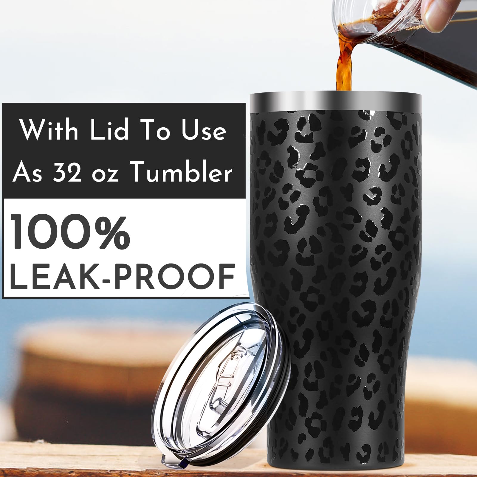 Universal Iced Coffee Sleeve - Upgraded Double Wall Reusable Stainless Steel Holder Sleeves Insulator for Cold Drinks Fits Starbucks Dunkin Donuts McDonalds Small Medium Large Cup (Aurora)