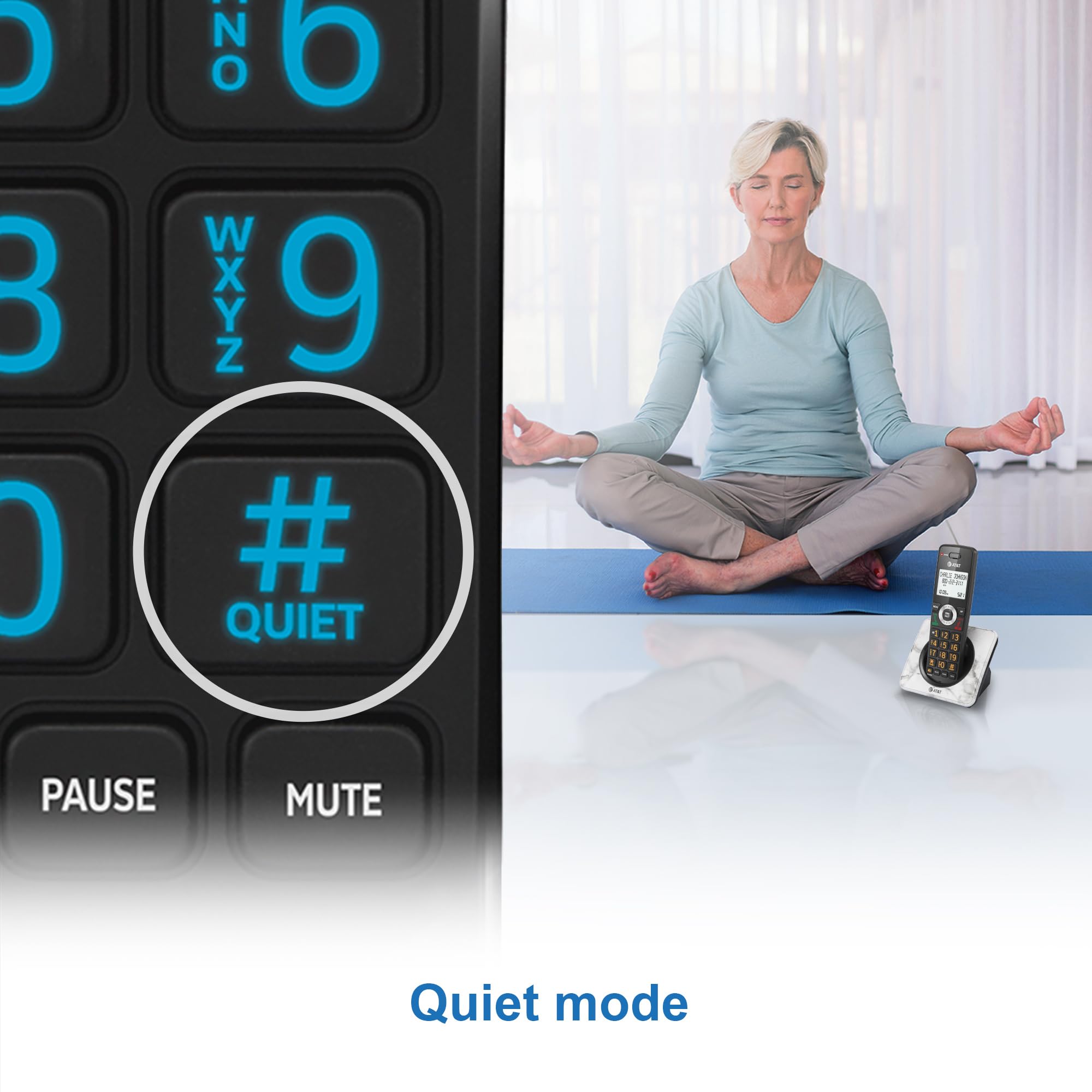 AT&T Landline Home Phone with Call Blocker, Caller ID/Call Waiting, Full-Duplex Handset Speakerphone, Backlit Keypad & Display, Rechargeable Battery, ECO Mode, DECT 6.0: GL2101-11